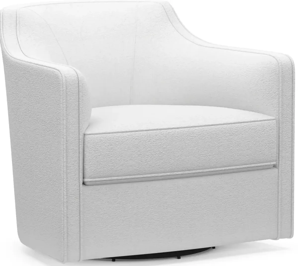 Tegan Accent Swivel Chair - Lovie Chalk