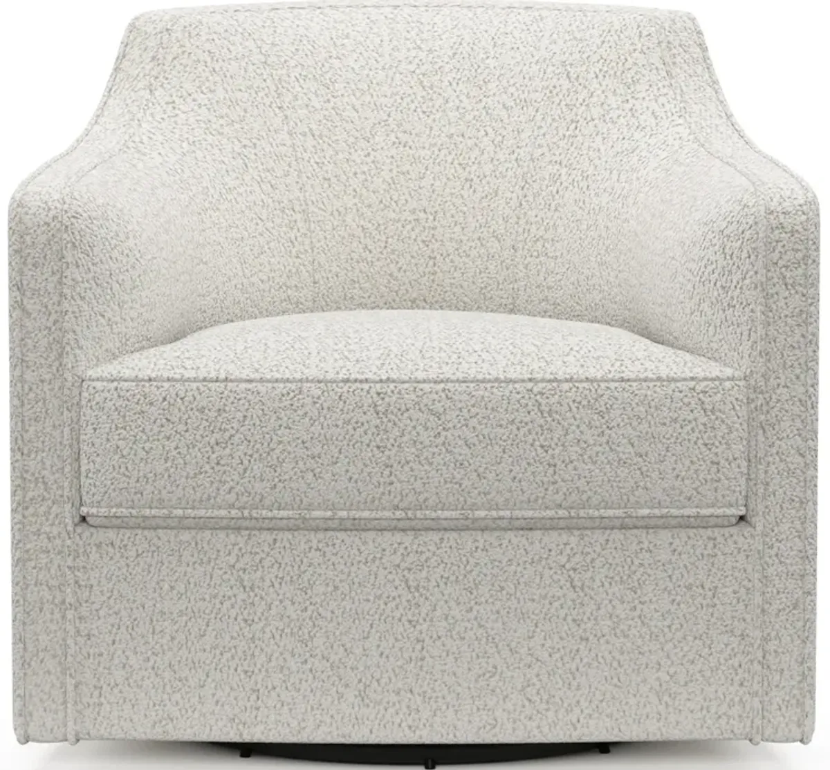 Tegan Accent Swivel Chair - River Rock Ivory