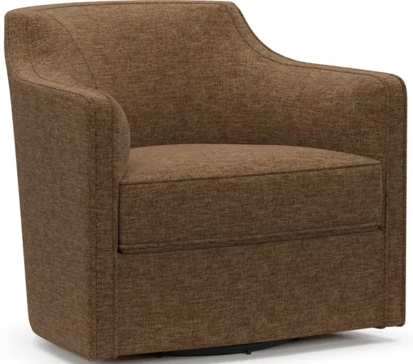 Tegan Core Comfort Swivel Chair - Balvi Truffle