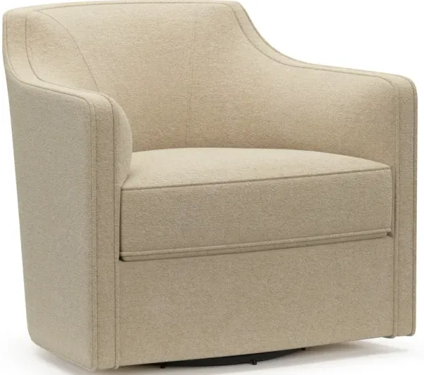 Tegan Accent Swivel Chair - Midcentury Sand