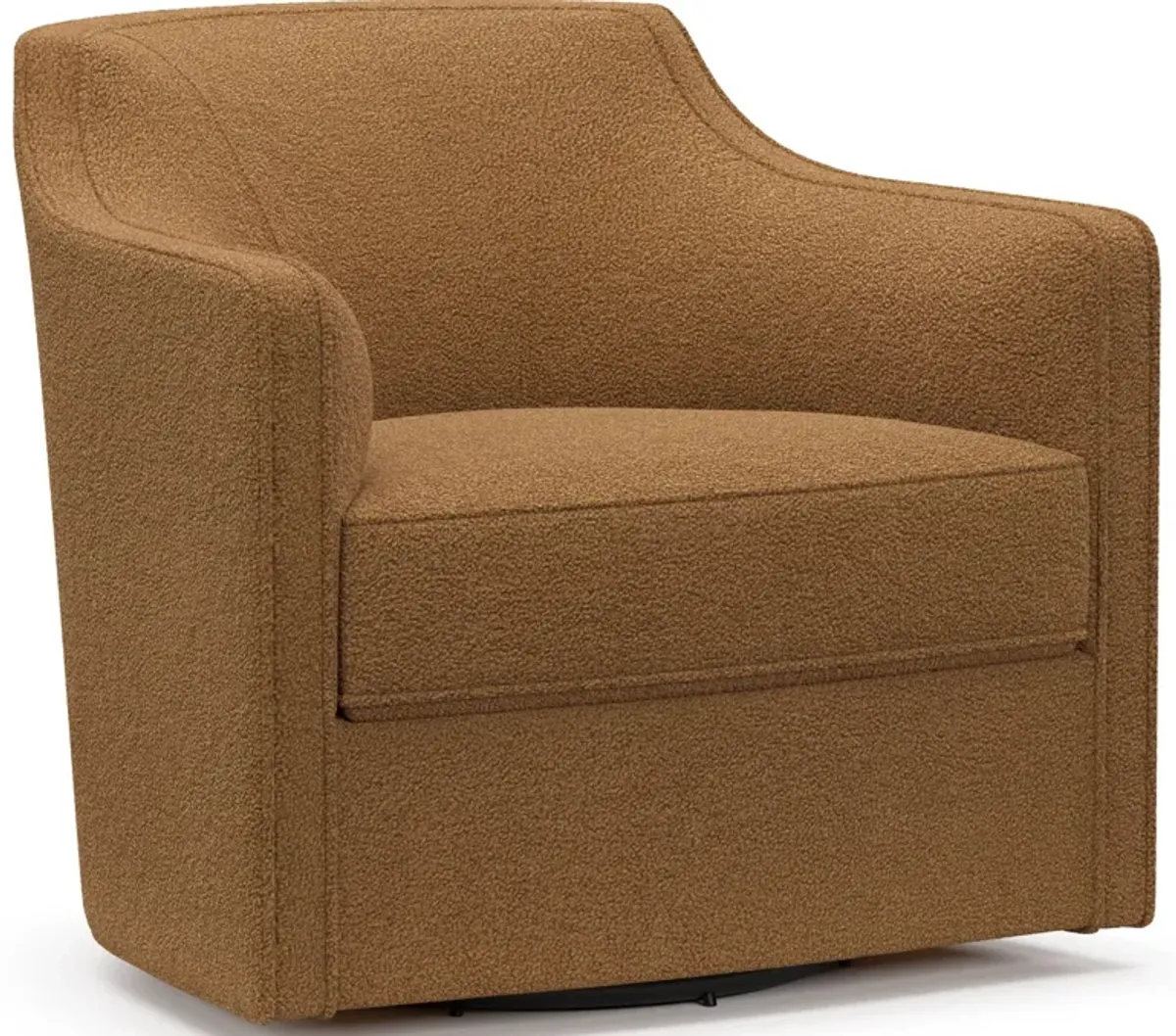 Tegan Accent Swivel Chair - Nora Camel