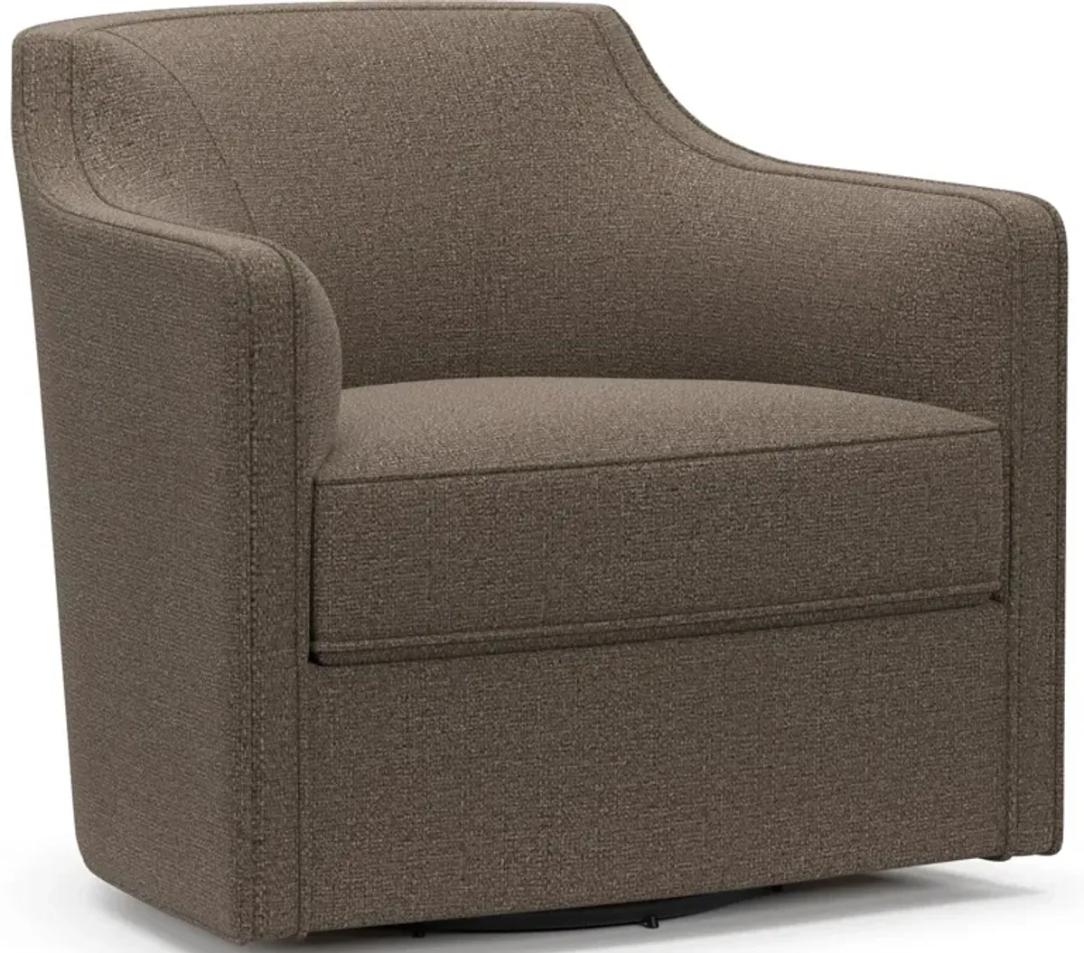 Tegan  Accent Swivel Chair - Liv Umber