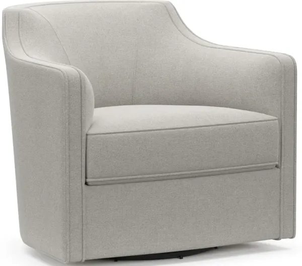 Tegan  Accent Swivel Chair - Basker Dove