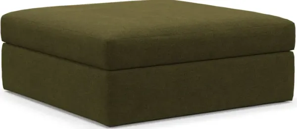 Collin Foam Comfort Ottoman - Midcentury Peat