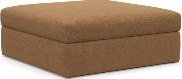 Collin Foam Comfort Ottoman - Texel Caramel