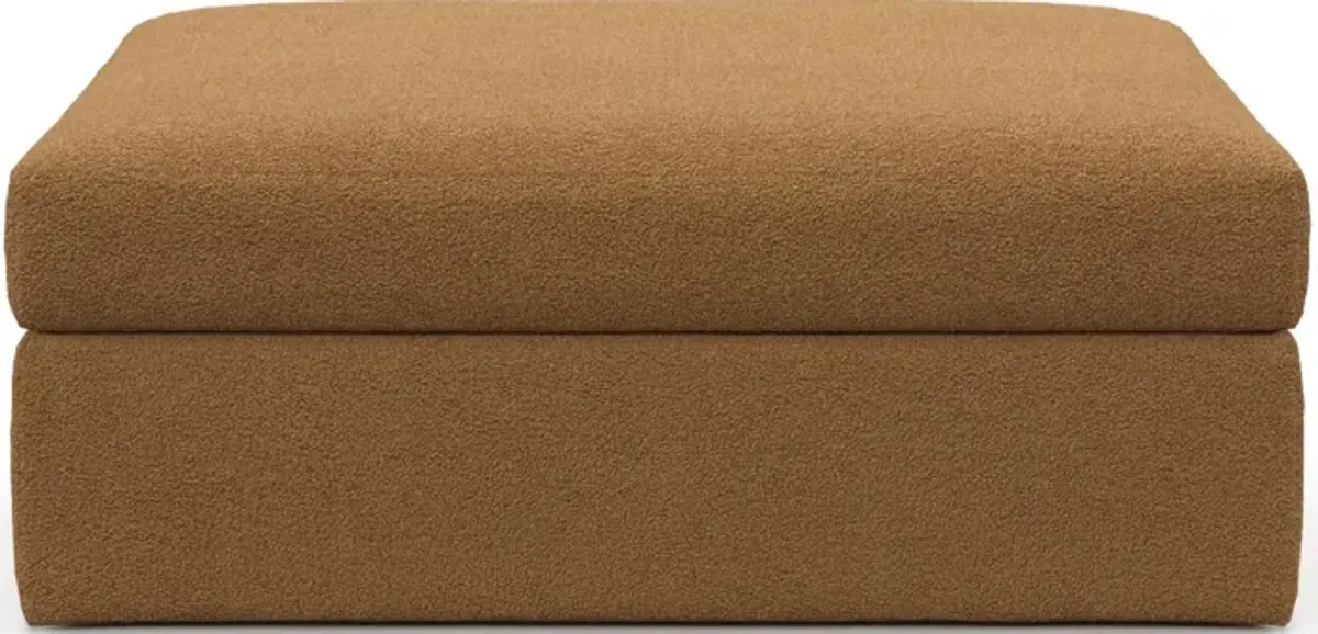 Collin Foam Comfort Ottoman - Nora Camel