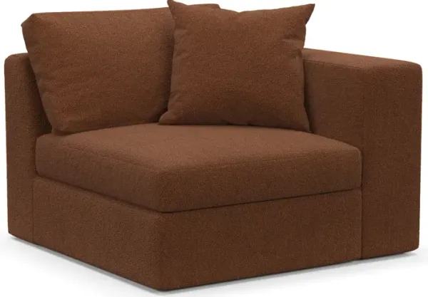 Collin Foam Comfort Right Arm Facing Chair - Nora Chocolate