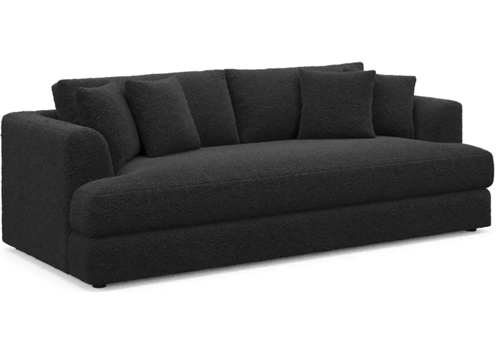 Ridley Foam Comfort Sofa - Bloke Obsidian