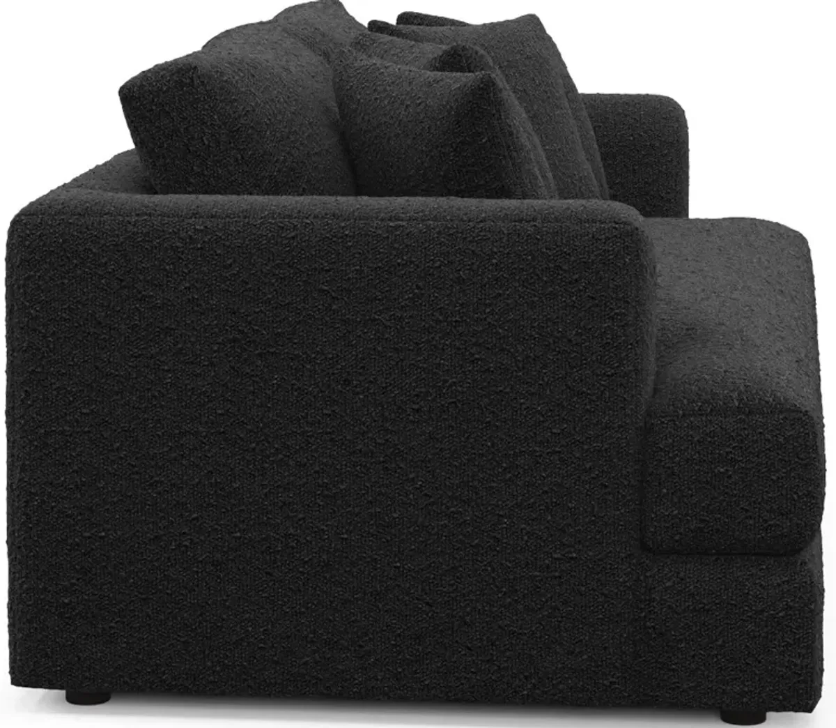 Ridley Foam Comfort Loveseat - Bloke Obsidian