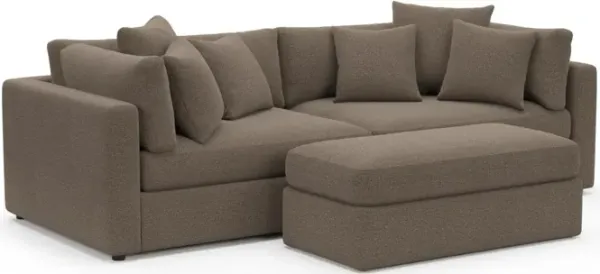 Sasha Foam Comfort Sectional - Liv Umber