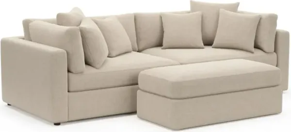 Sasha Foam Comfort Sectional - Basker Antique