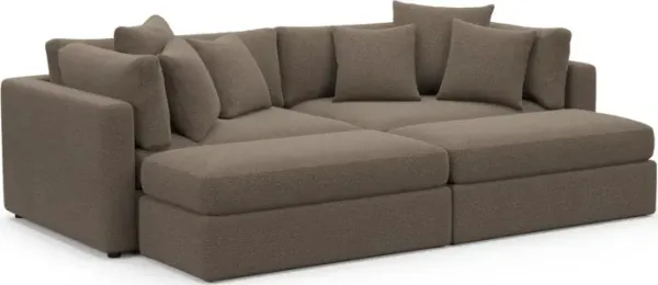 Sasha Foam Comfort Sectional - Liv Umber