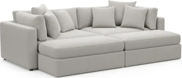 Sasha Foam Comfort Sectional - Basker Dove