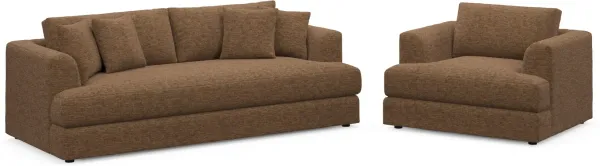 Ridley Foam Comfort Sectional - Balvi Truffle