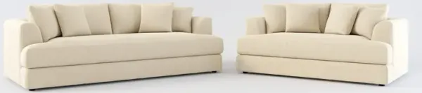 Ridley Foam Comfort Sofa and Loveseat - Merrimac Ecru