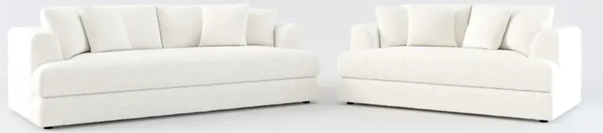 Ridley Foam Comfort Sofa and Loveseat - Bantu Pearl