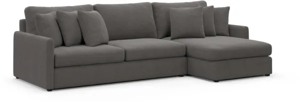 Jaden Foam Comfort Sectional - Merrimac Ash