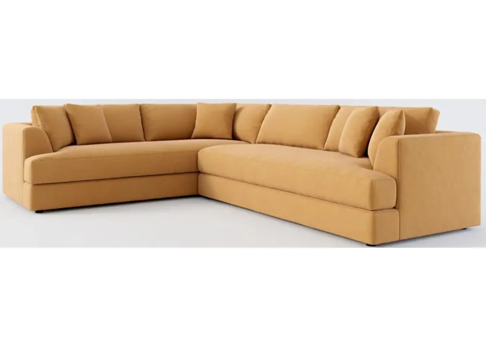 Ridley Foam Comfort 2-Piece Sectional - Merrimac Topaz