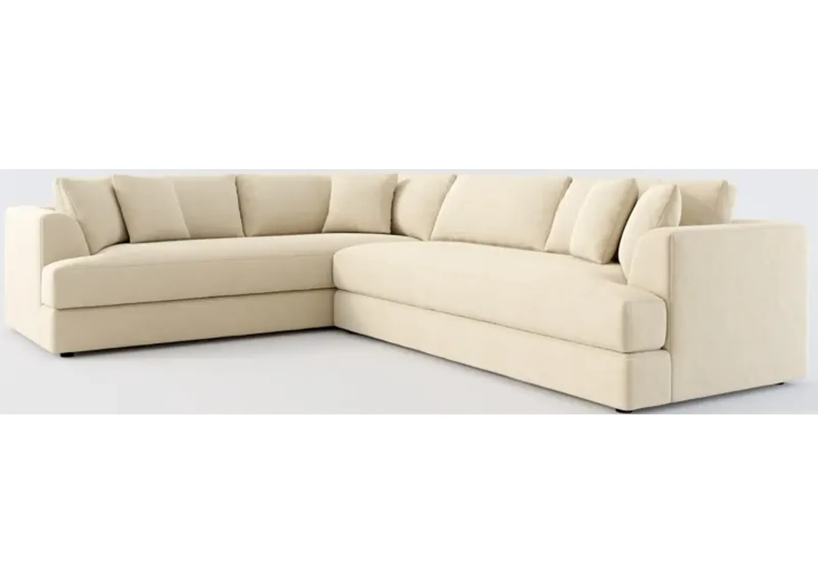 Ridley Foam Comfort 2-Piece Sectional - Merrimac Ecru