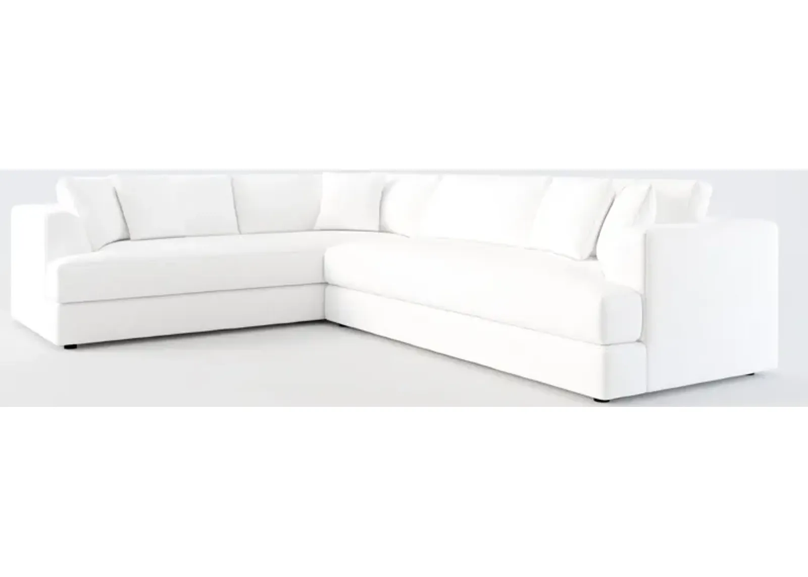 Ridley Foam Comfort 2-Piece Sectional - Lovie Chalk