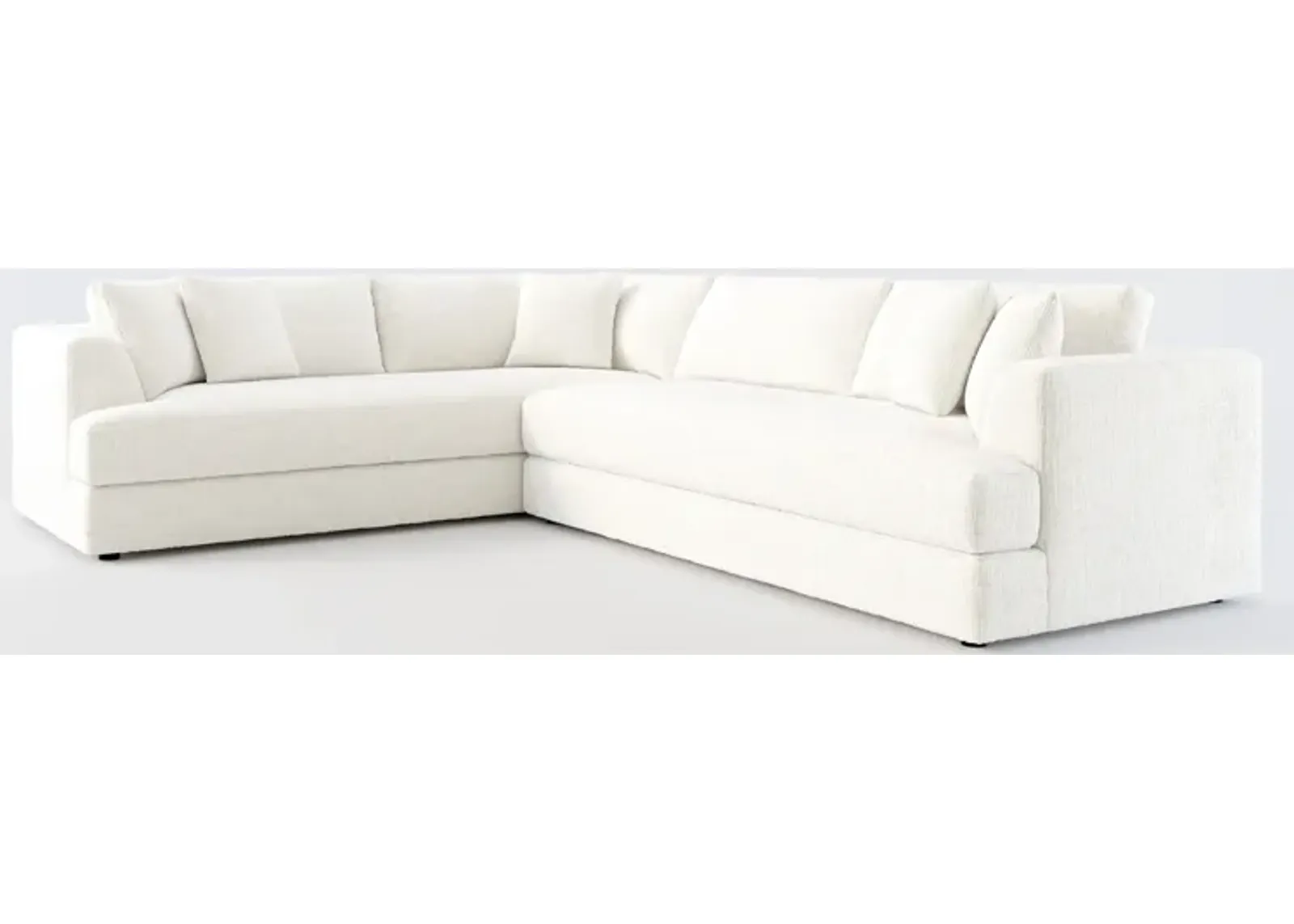 Ridley Foam Comfort 2-Piece Sectional with Right-Facing Sofa - Bantu Pearl