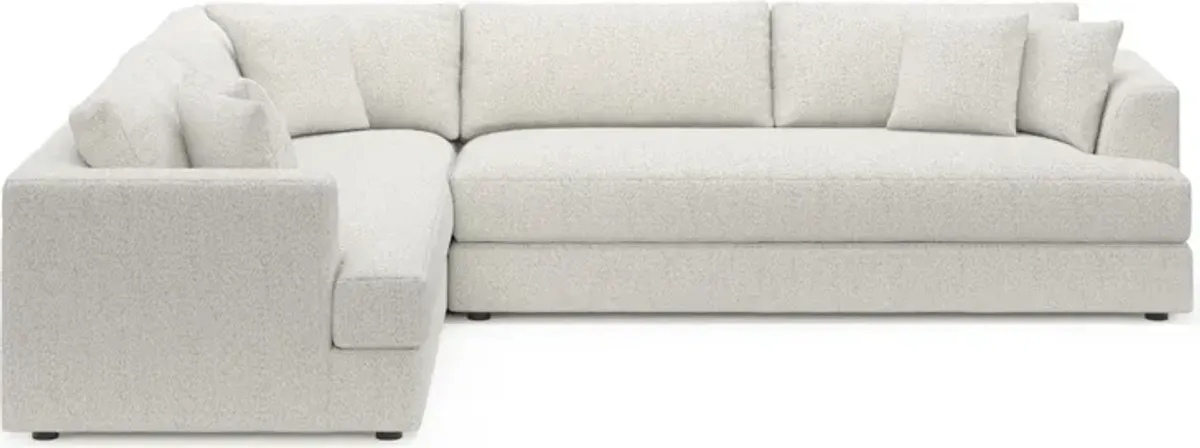 Ridley 2-Piece Foam Comfort Sectional with Right-Facing Sofa - River Rock Ivory