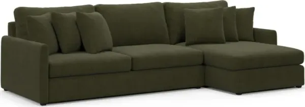 Jaden Foam Comfort Sectional - Marina Moss
