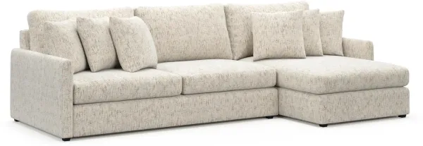 Jaden Foam Comfort Sectional - Haley Oyster