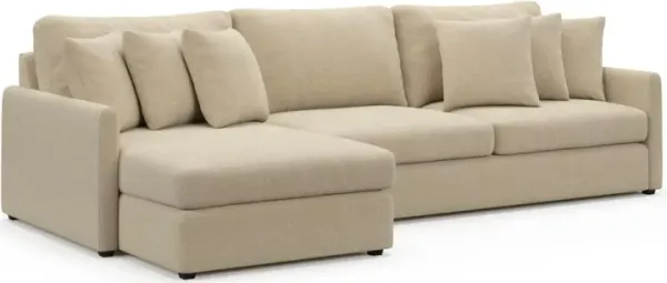 Jaden Foam Comfort Sectional - Midcentury Sand