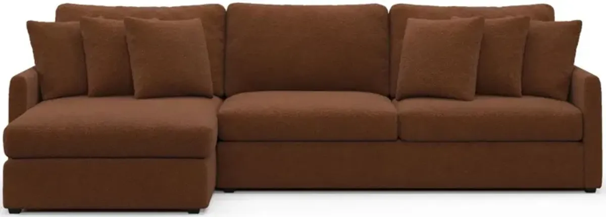 Jaden Foam Comfort Sectional - Nora Chocolate