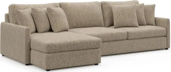 Jaden Foam Comfort Sectional - Haley Sand
