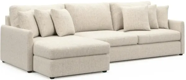 Jaden Foam Comfort Sectional - Haley Ivory