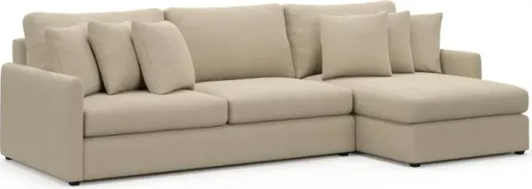 Jaden Hybrid Comfort Sectional - Merrimac Ecru