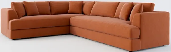 Ridley Hybrid Comfort 2-Piece Sectional - Merrimac Brick