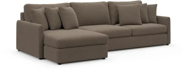 Jaden Foam Comfort Sectional - Liv Umber