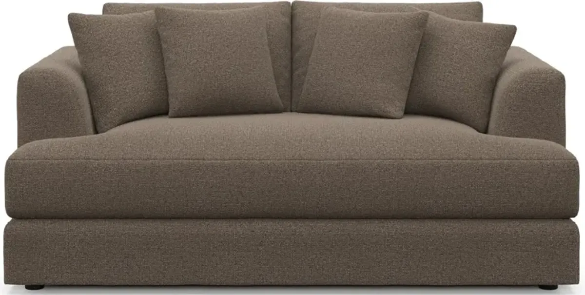 Ridley Hybrid Comfort Loveseat - Liv Umber