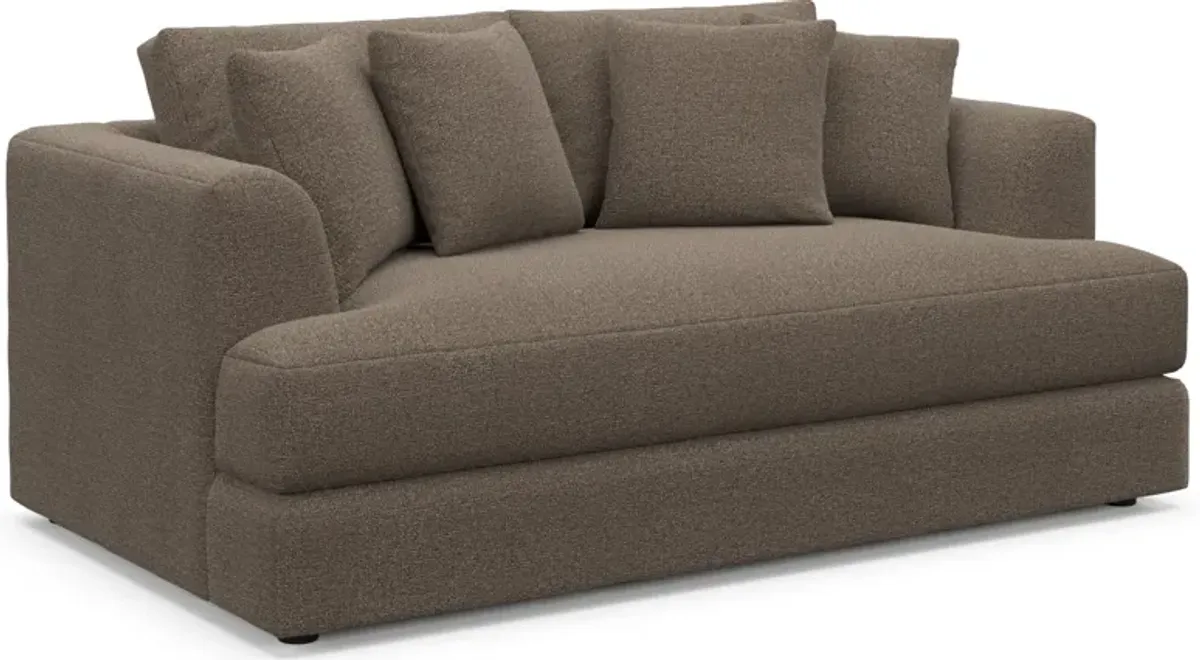 Ridley Hybrid Comfort Loveseat - Liv Umber