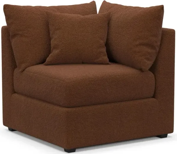 The Pitt Foam Comfort Corner Chair - Nora Chocolate