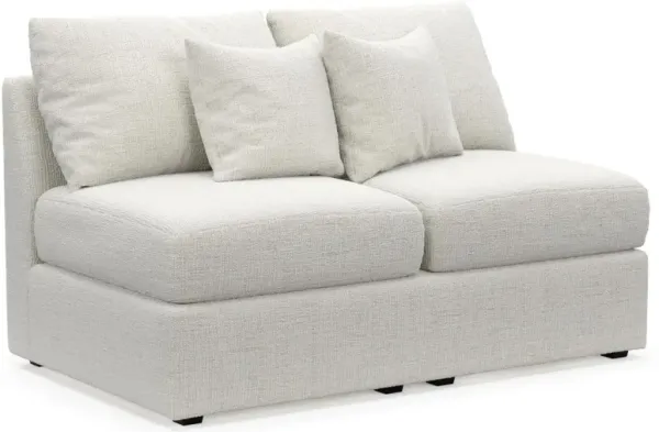 The Pitt Foam Comfort Armless Loveseat - Bantu Pearl