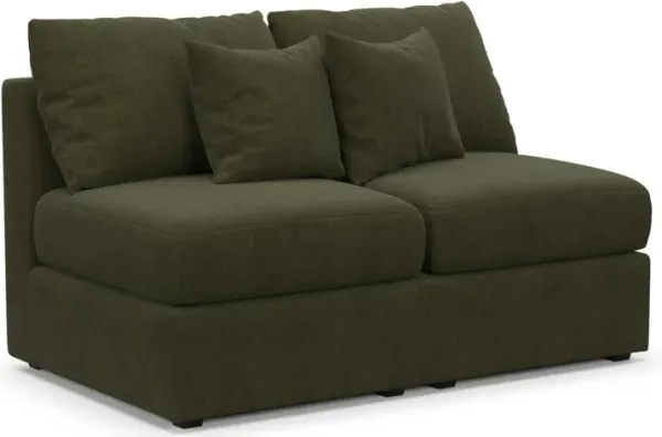 The Pitt Foam Comfort Armless Loveseat - Marina Moss