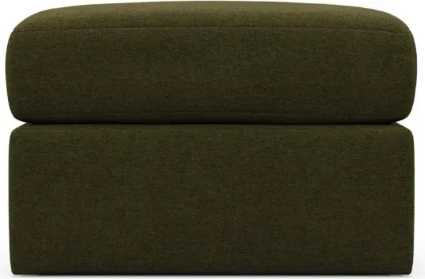 The Pitt Foam Comfort Ottoman - Midcentury Peat