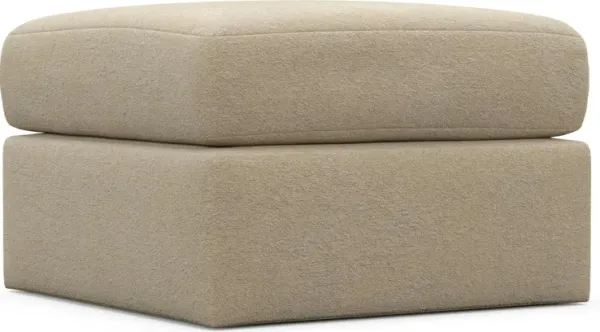 The Pitt Foam Comfort Ottoman - Midcentury Sand