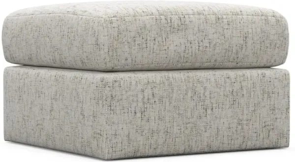 The Pitt Foam Comfort Ottoman - Haley Oyster