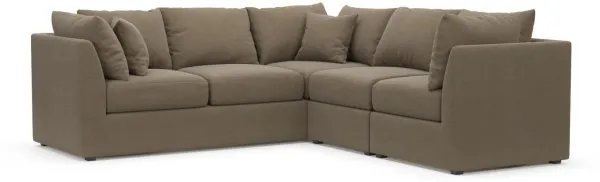 The Pitt Foam Comfort Sectional - Merrimac Brownstone