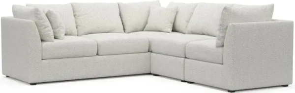 The Pitt Foam Comfort Sectional - River Rock Ivory