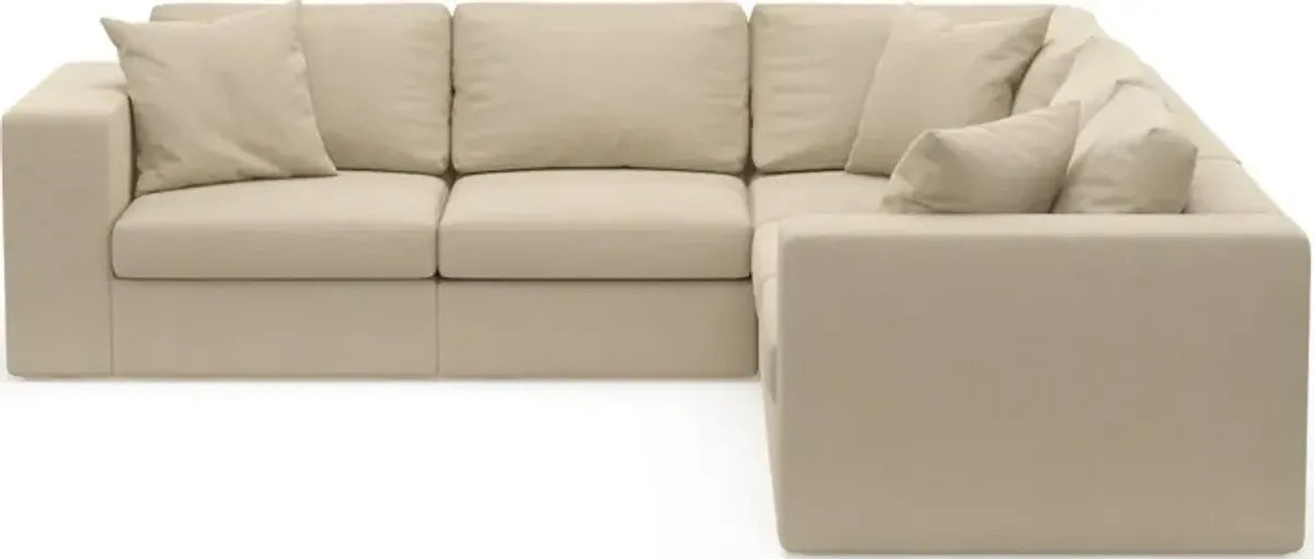 Collin Foam Comfort 5-Piece Sectional - Merrimac Ecru