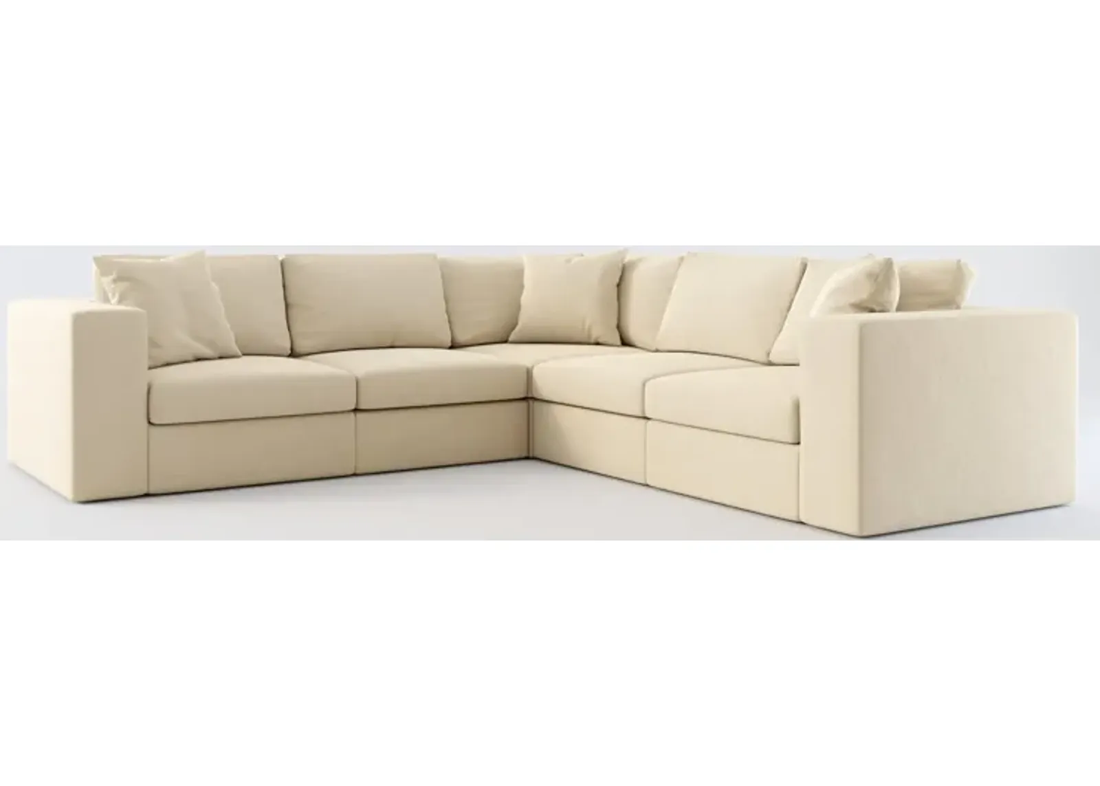 Collin Foam Comfort 5-Piece Sectional - Merrimac Ecru