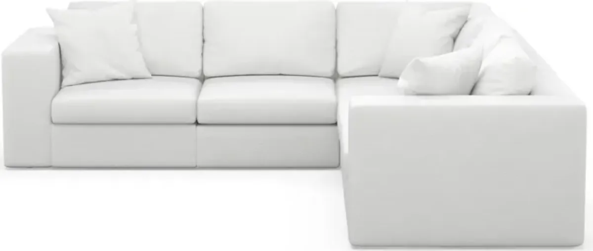 Collin Foam Comfort 5-Piece Sectional - Lovie Chalk