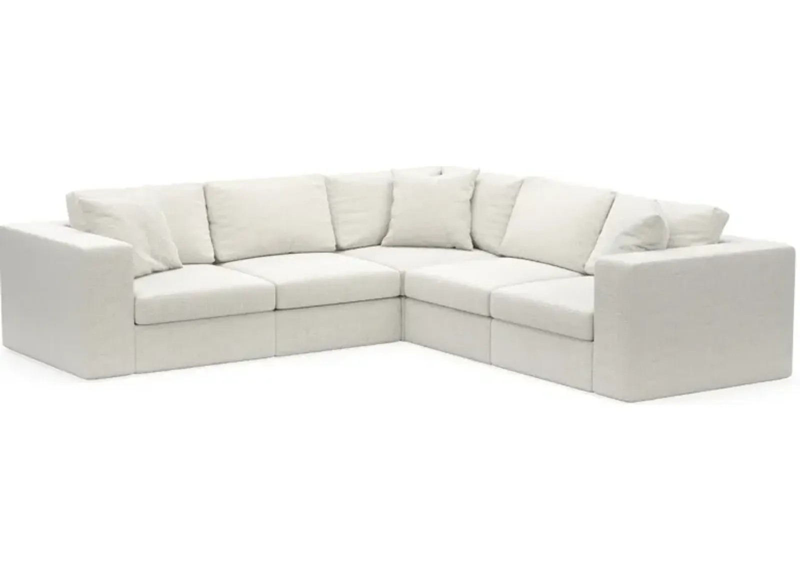 Collin Foam Comfort 5-Piece Sectional - Bantu Pearl