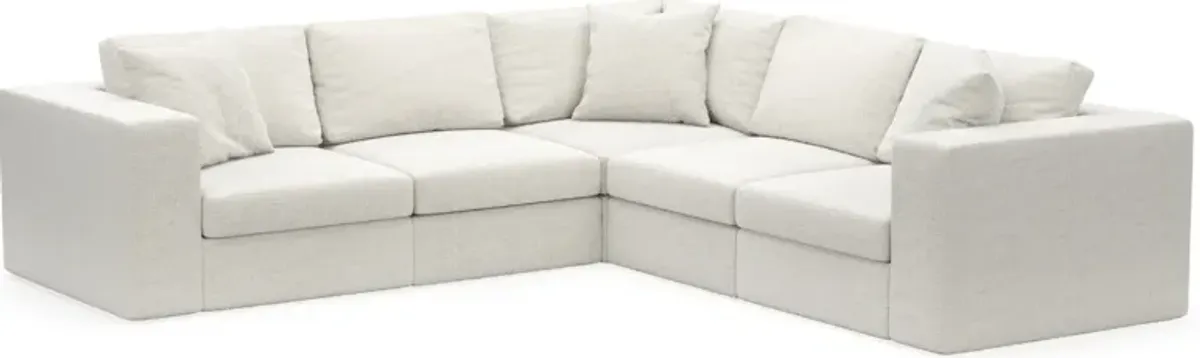 Collin Foam Comfort 5-Piece Sectional - Bantu Pearl